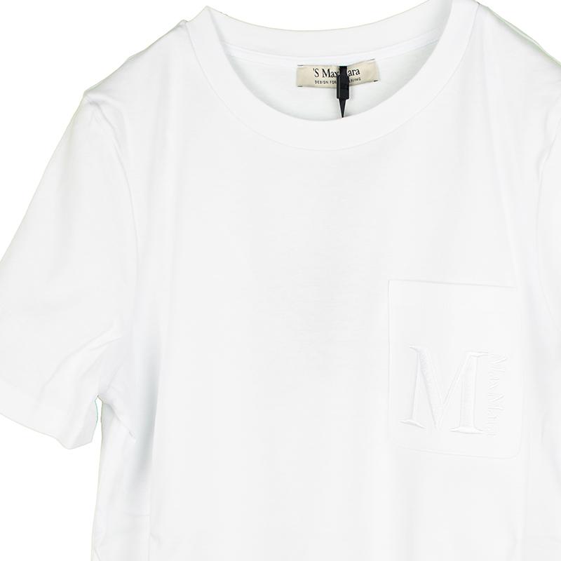 'S Max Mara エスマックスマーラ MADERA ホワイト半袖Tシャツ 新品 2429976011600 並行輸入品　イタリア正規品 | S MAXMARA | 01