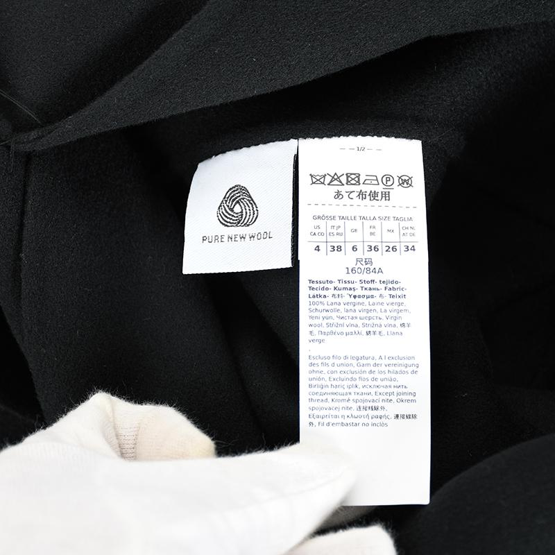 'S Max Mara エス マックスマーラ MESSI メッシ ブラックウールダブルフェイス コート レディース ヨーロッパ正規品 新品　並行輸入品 | S MAXMARA | 05