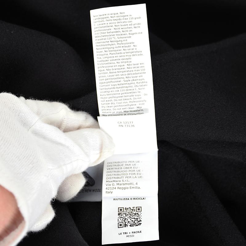 'S Max Mara エス マックスマーラ MESSI メッシ ブラックウールダブルフェイス コート レディース ヨーロッパ正規品 新品　並行輸入品 | S MAXMARA | 06