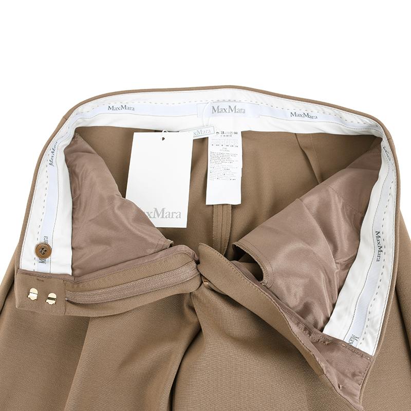 Max Mara マックスマーラ PEGNO ブラウンクロップドパンツ ペーニョ ビスコース ジャージー ストレッチ ヨーロッパ正規品 新品 並行輸入品 | Max Mara | 04