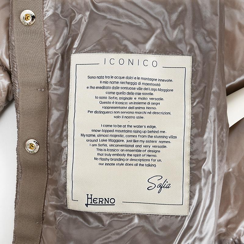 HERNO（ヘルノ） レディース SOFIA 七分袖ダウンジャケット 軽量