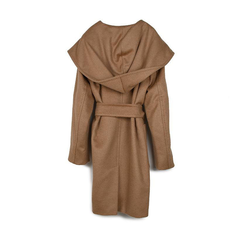 Max Mara マックス マーラ RIALTO リアルト キャメルフーデット コート 