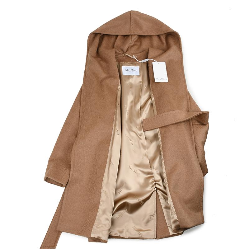 Max Mara マックス マーラ RIALTO リアルト キャメルフーデット コート 