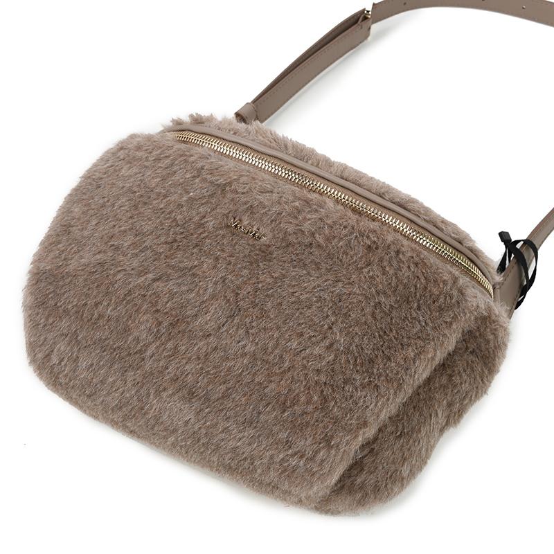 Max Mara マックスマーラ BANANE テディ サンド ボディバッグ Max Mara マックスマーラ BANANE テディ サンド ボディバッグ