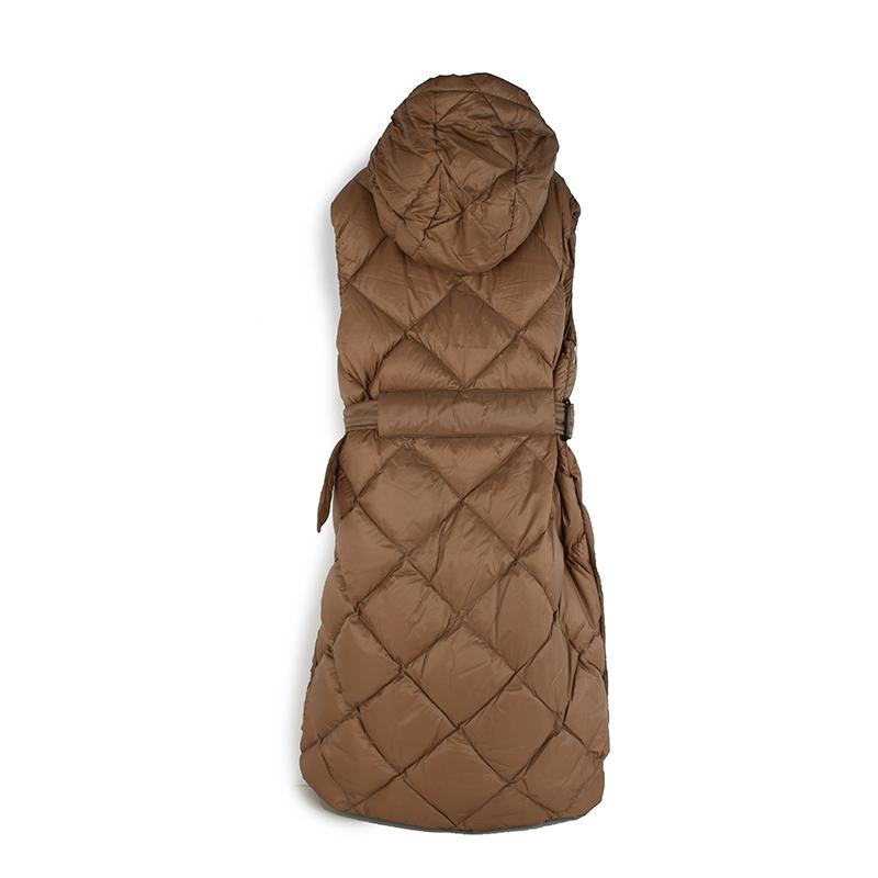 MAX MARA THE CUBE マックスマーラ ザ・キューブ キャメル ロングダウンベスト トレギル TREGIL 040レディース イタリア正規品 新品　並行輸入品 | S MAXMARA | 10