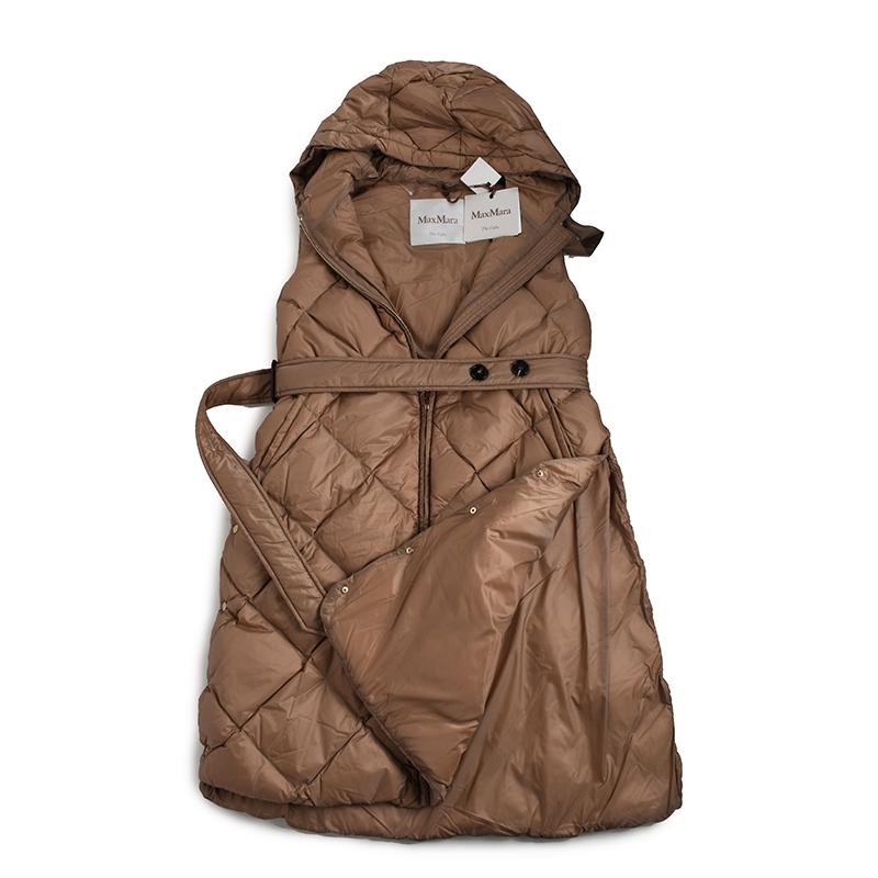 MAX MARA THE CUBE マックスマーラ ザ・キューブ キャメル ロングダウンベスト トレギル TREGIL 040レディース イタリア正規品 新品　並行輸入品 | S MAXMARA | 11