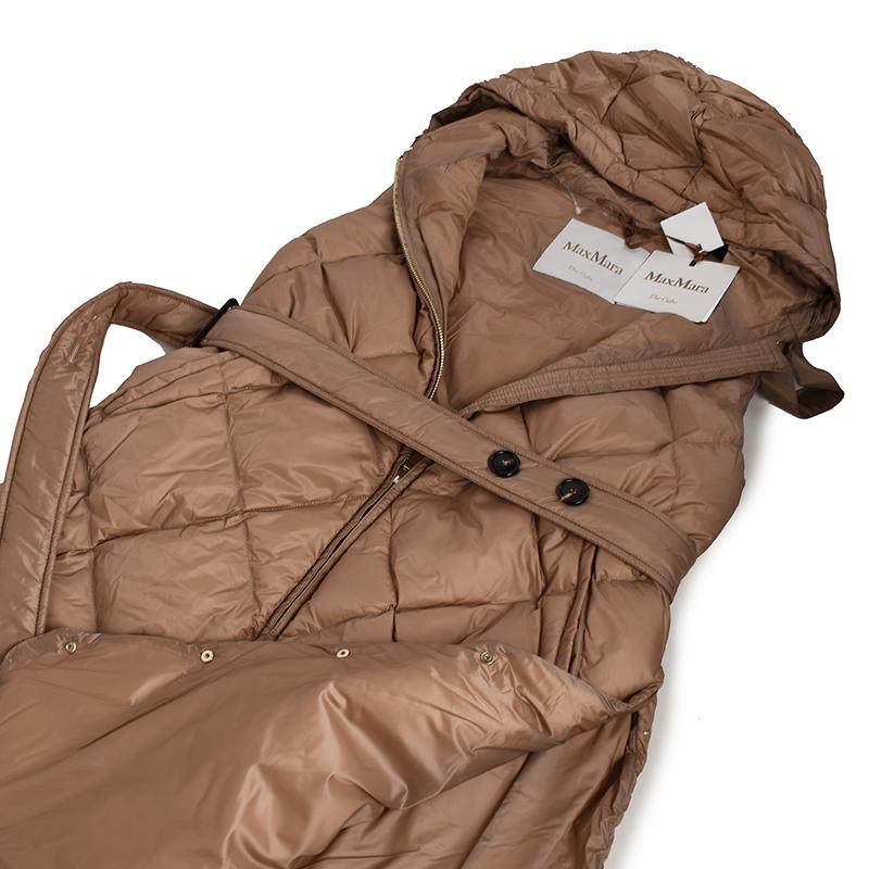 MAX MARA THE CUBE マックスマーラ ザ・キューブ キャメル ロングダウンベスト トレギル TREGIL 040レディース イタリア正規品 新品　並行輸入品 | S MAXMARA | 12