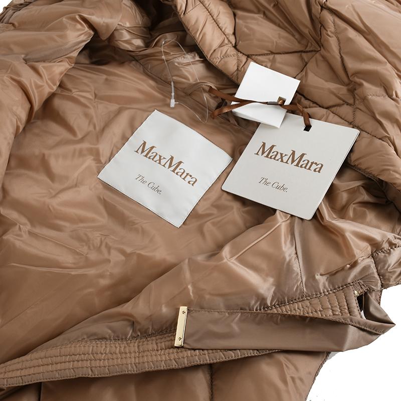 MAX MARA THE CUBE マックスマーラ ザ・キューブ キャメル ロングダウンベスト トレギル TREGIL 040レディース イタリア正規品 新品　並行輸入品 | S MAXMARA | 13