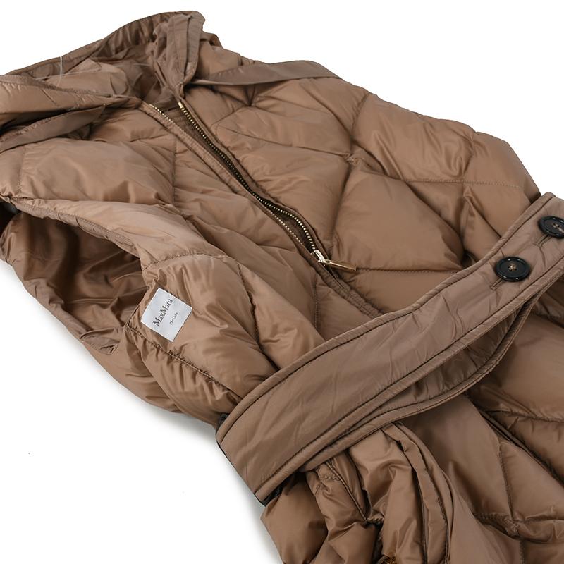 MAX MARA THE CUBE マックスマーラ ザ・キューブ キャメル ロングダウンベスト トレギル TREGIL 040レディース イタリア正規品 新品　並行輸入品 | S MAXMARA | 06