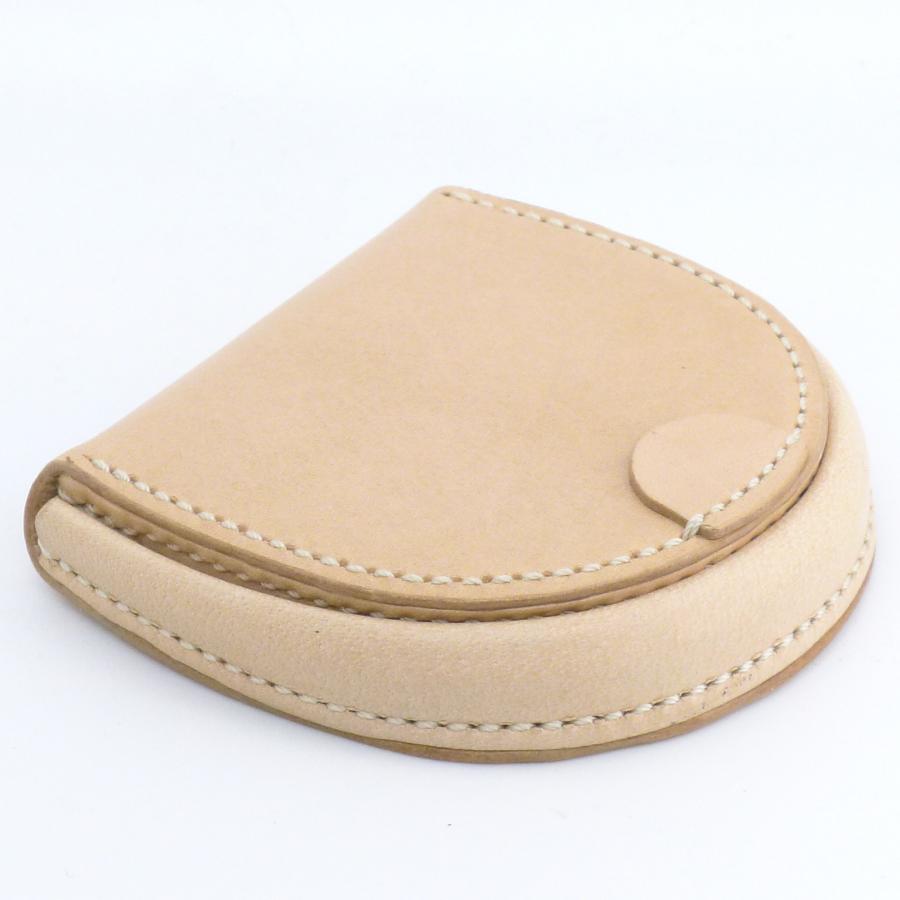 馬蹄型コインケース ヌメ革生成り小銭入れ 手縫いハンドメイド レザークラフト Show工房 馬蹄型コインケース ヌメ革生成り小銭入れ 手縫いハンドメイド レザークラフト Show工房