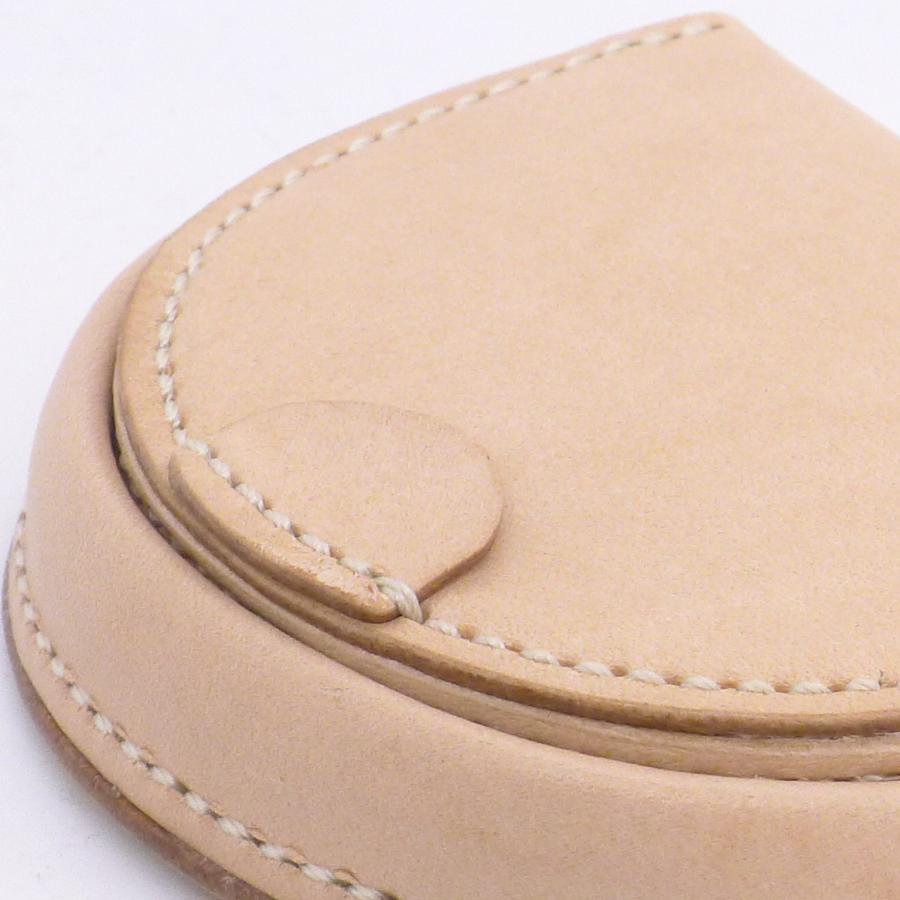馬蹄型コインケース ヌメ革生成り小銭入れ 手縫いハンドメイド 馬蹄型コインケース ヌメ革生成り小銭入れ 手縫いハンドメイド
