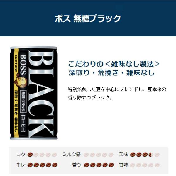 BOSS（サントリー） （セール）「120本」 缶コーヒー ボス 無糖