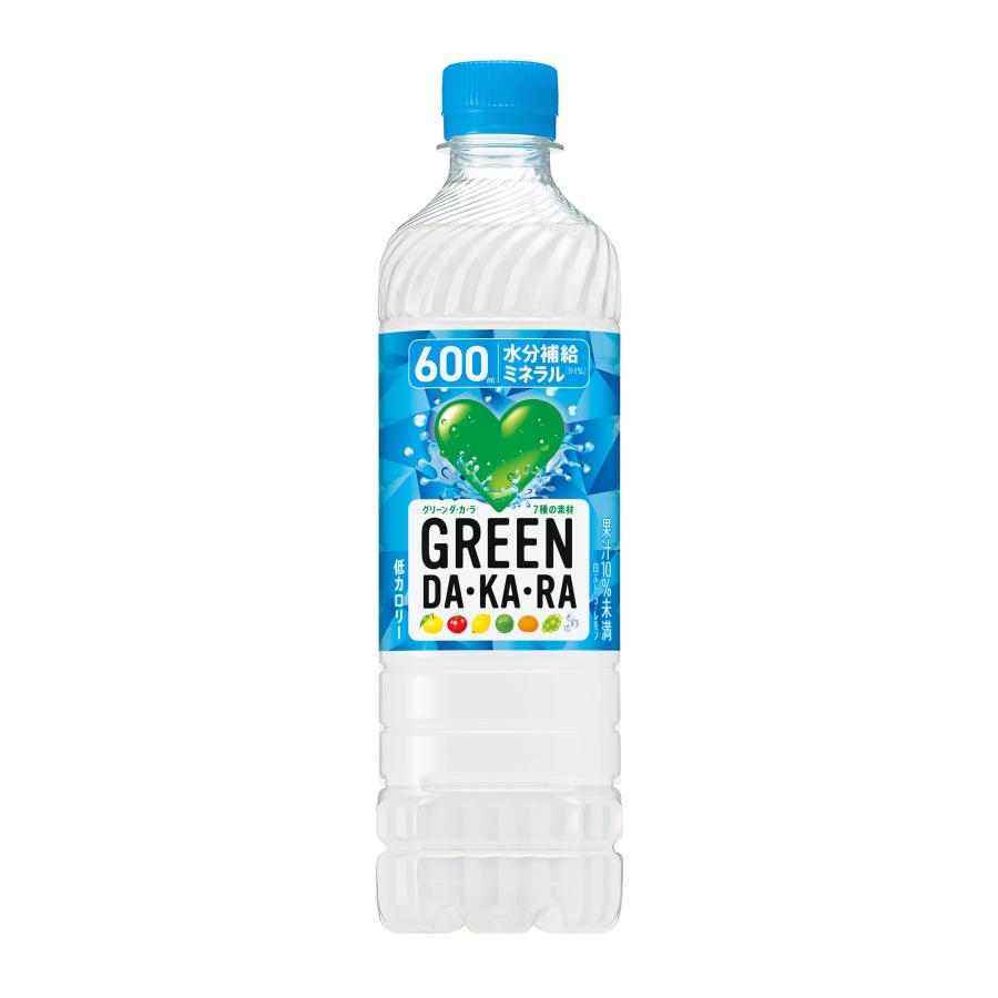 「24本」 グリーンダカラ 600ml 24 1箱 サントリー GREEN DAKARA｜showmeee｜02