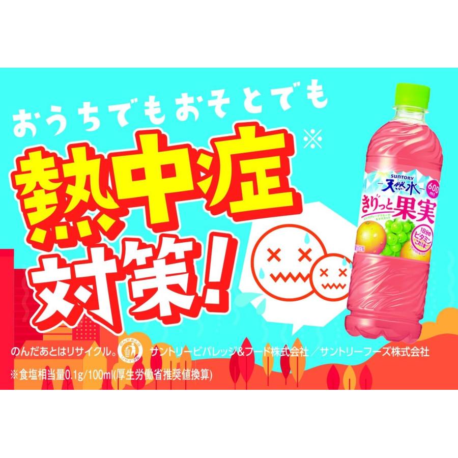 サントリー天然水 「24本」 きりっと果実 ピンクグレープフルーツ