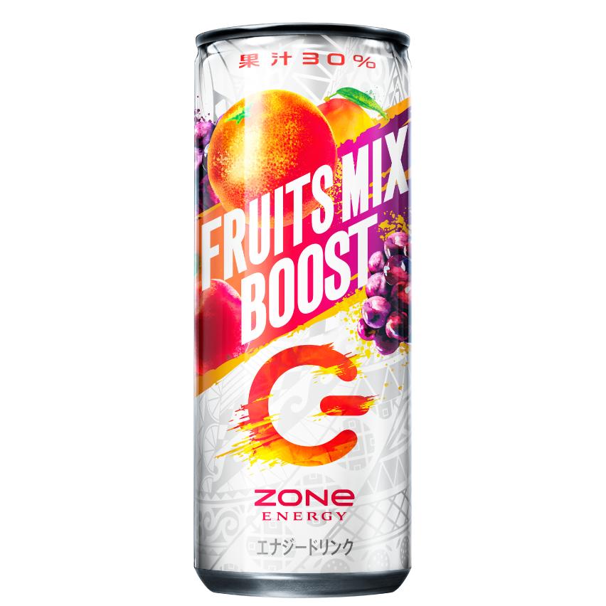 「30本」ゾーン フルーツミックスブースト +グレープ 240ml×30本×1箱 エナジードリンク ZONe ENERGY FRUITS MIX BOOST+GRAPE｜showmeee｜02