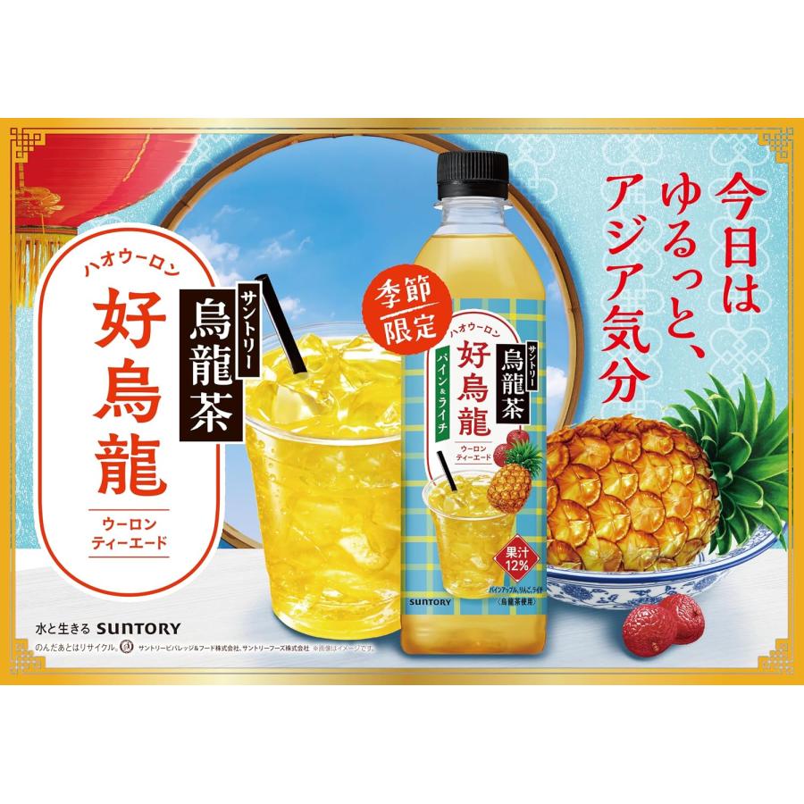 烏龍茶 「48本」 サントリー 好烏龍 ハオウーロン パイン＆ライチ