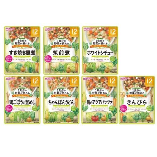 【12か月頃から】ベビーフード お試し 23点 アソートセット + アンパンマン不織布エプロン (5枚入) + オリジナルルイボスティー (3包入) 付き 【送料無料】｜showpro｜04