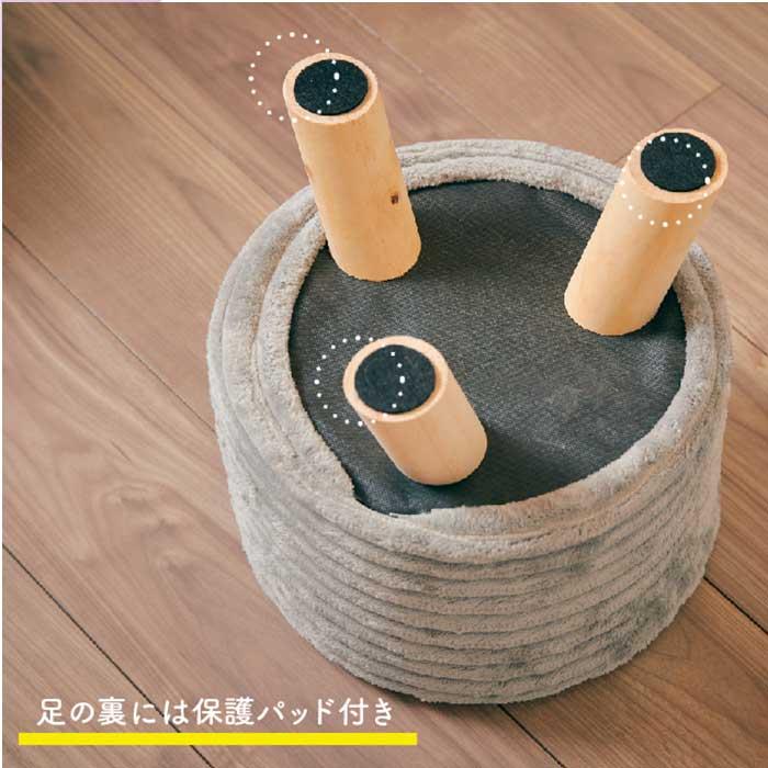 椅子 おしゃれ クッション イス チェア スツール フランネル フランネル素材 マイクロファイバー ふわふわ ウッド 木 |  | 02
