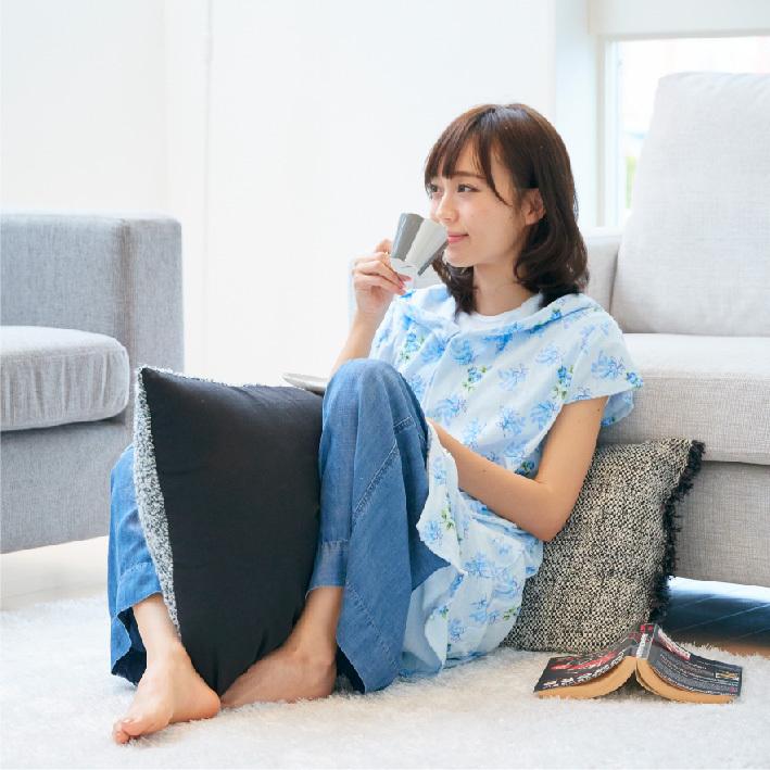 フード付きタオル パジャマ レディース ルームウェア 部屋着 フード付タオル プール ワンピース 花柄 ナイトウェア 春 夏 ルーム ウェア おしゃれ 送料無料 |  | 03