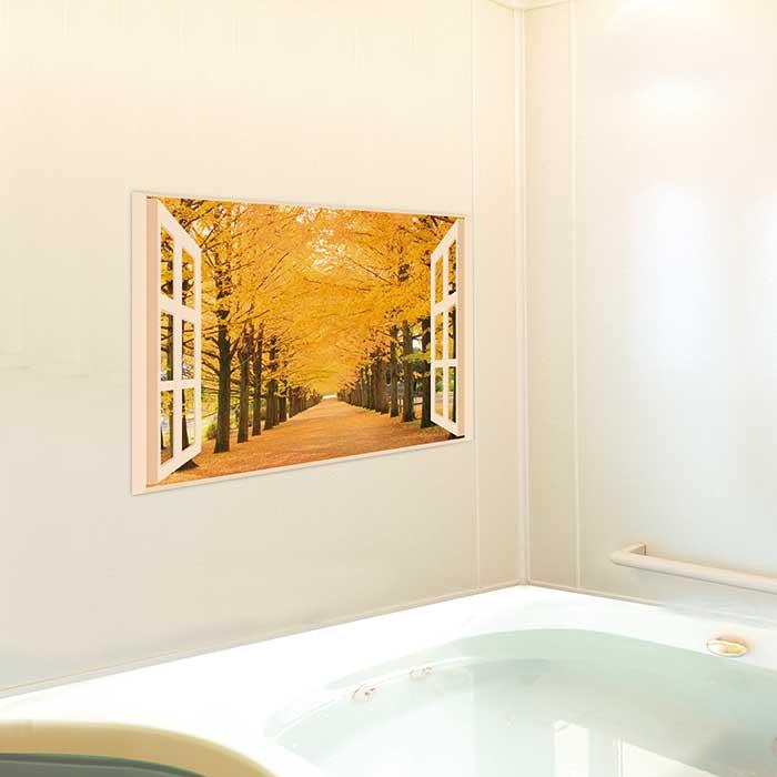お風呂のポスター 風景 四季彩 お風呂に貼れる 桜 紅葉 渓流 富士山 お風呂 窓 壁紙 ウォールステッカー  景色 自然 父の日 ギフト |  | 08