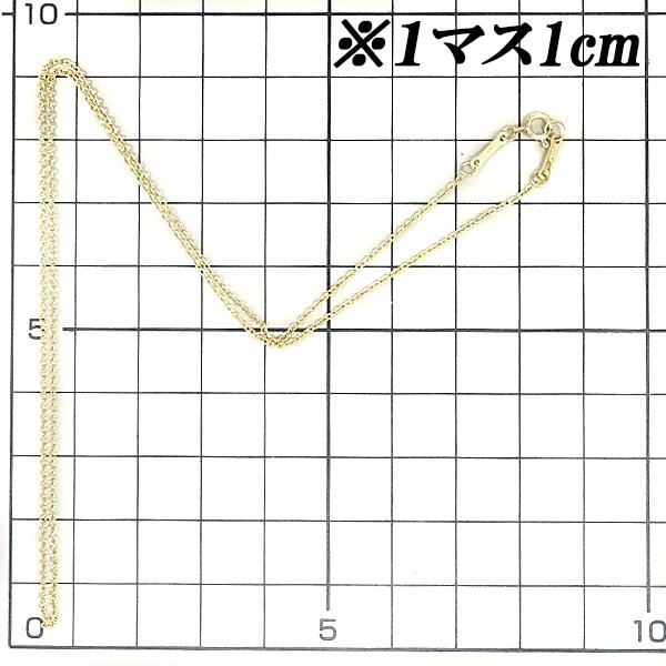 ティファニー 小豆チェーンネックレス 41.0cm ネックレスチェーン K18YG 地金のみ 石なし ブランド 送料無料 美品 中古 SH108411｜sht-ys｜02