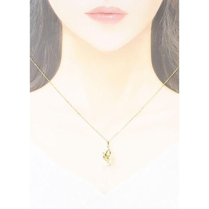 ☆超目玉】 ミキモト アコヤパール ネックレス 4.6-6.1mm K18 イエロー