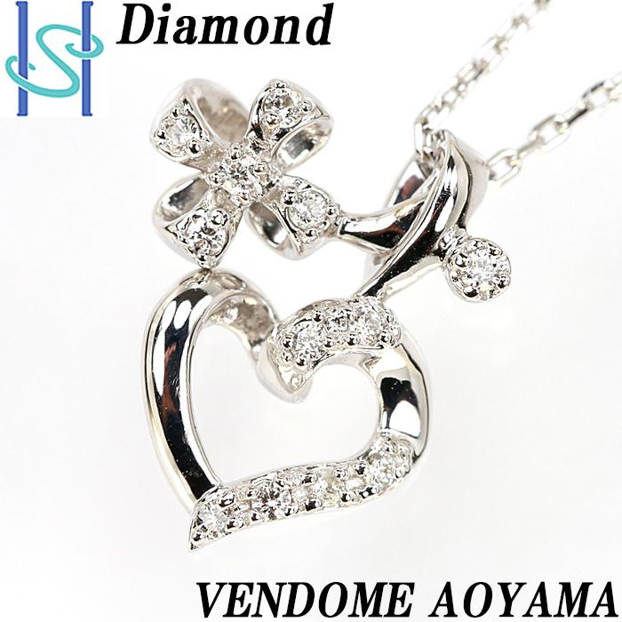 ヴァンドーム青山 ダイヤモンド ネックレス K18 ホワイトゴールド