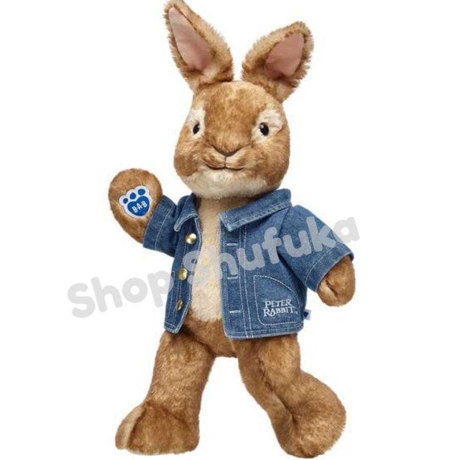 ビルドアベア ピーターラビット ぬいぐるみ 38cm 茶色 出生証明書付 アメリカ購入 ウサギ うさぎ Peter Rabbit Build A Bear Work Shop｜shu-fu-ka