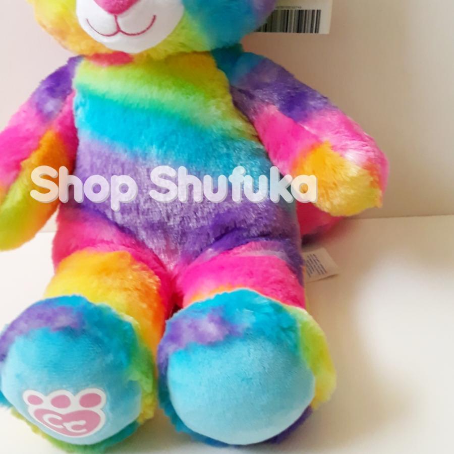ビルドアベア ネコ ぬいぐるみ レインボー 虹色 日本未発売 アメリカ限定 Build A Bear Work Shop ねこ 猫｜shu-fu-ka｜03
