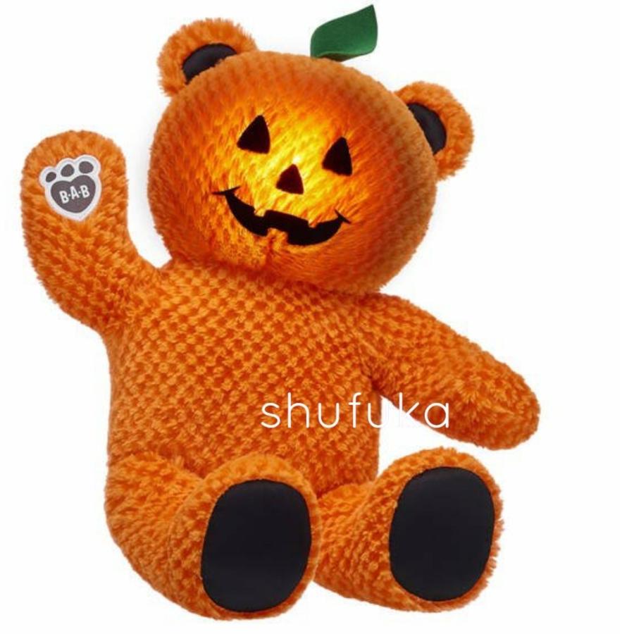 ビルドアベア ハロウィン かぼちゃ パンプキンベア 顔が光るライト付き ぬいぐるみ ジャック オー ランタン Pumpkin テディベア c0013 D Heart D 通販 Yahoo ショッピング