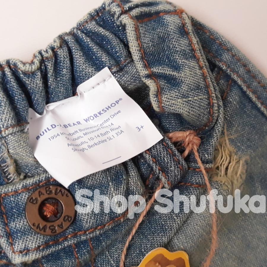 ビルドアベア デニム ショート ジーンズ クラッシュ ダメージ加工