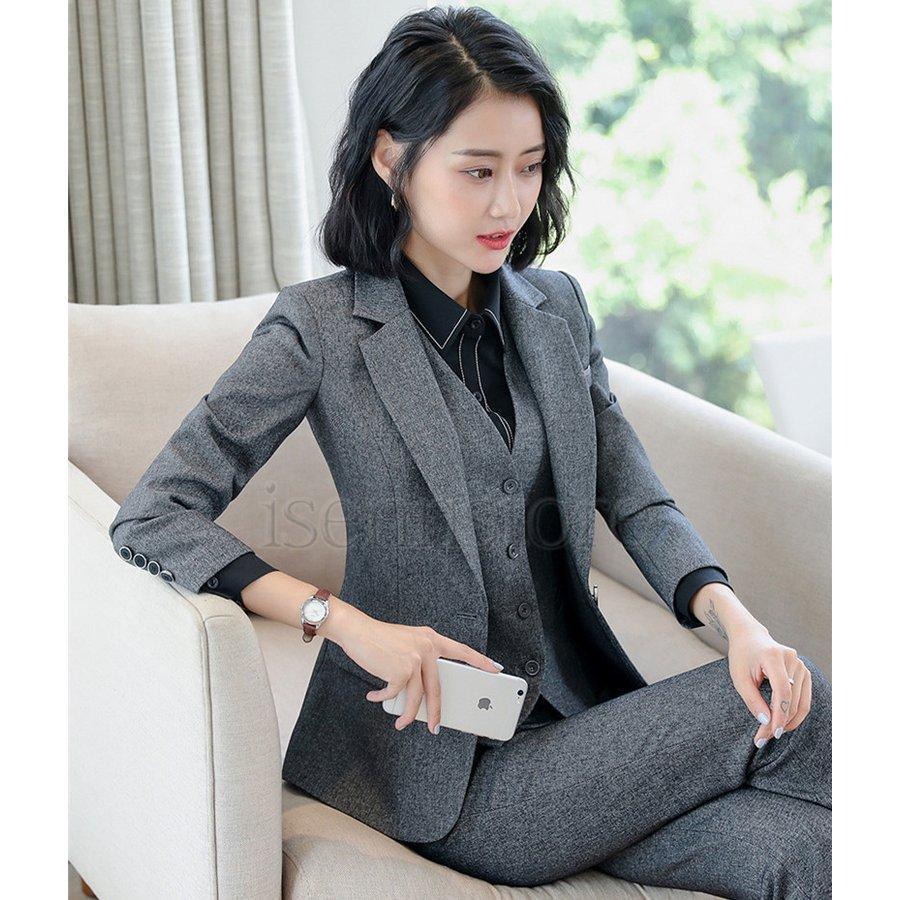 タイムセール】パンツスーツ 5点セット 大人 女性 ビジネス