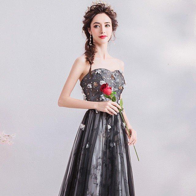 ハートチュールビスチェロングドレス Cupid Heart ドレス 「Cupid Heart」結婚式用！ビスチェ風