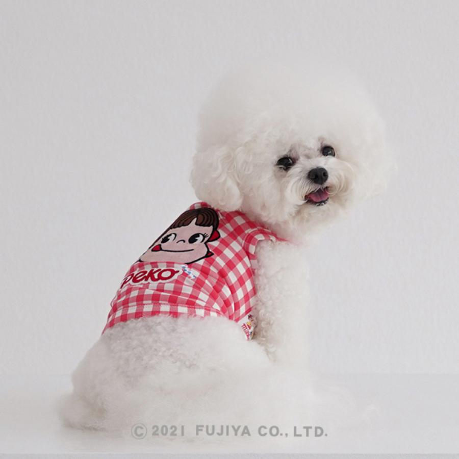 犬服 犬 服 犬の服 ドッグウェア 人気 韓国スタイル 韓国犬服 ペコちゃん ミルキー チェックスリーブレス レッド Dentistsappointment Dan 31r Shubeans Petstyle 通販 Yahoo ショッピング