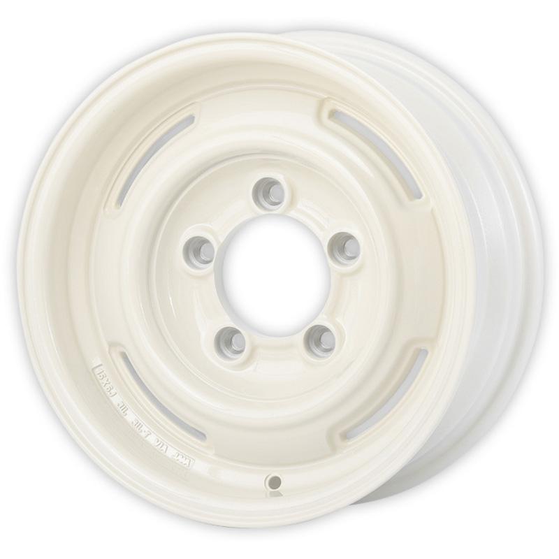 APIO アピオ ワイルドボア SR+ 6J 15インチ　一本② APIO（アピオ） WILDBOAR SR+ (6.0x15 -5) コットンホワイト ワイルド