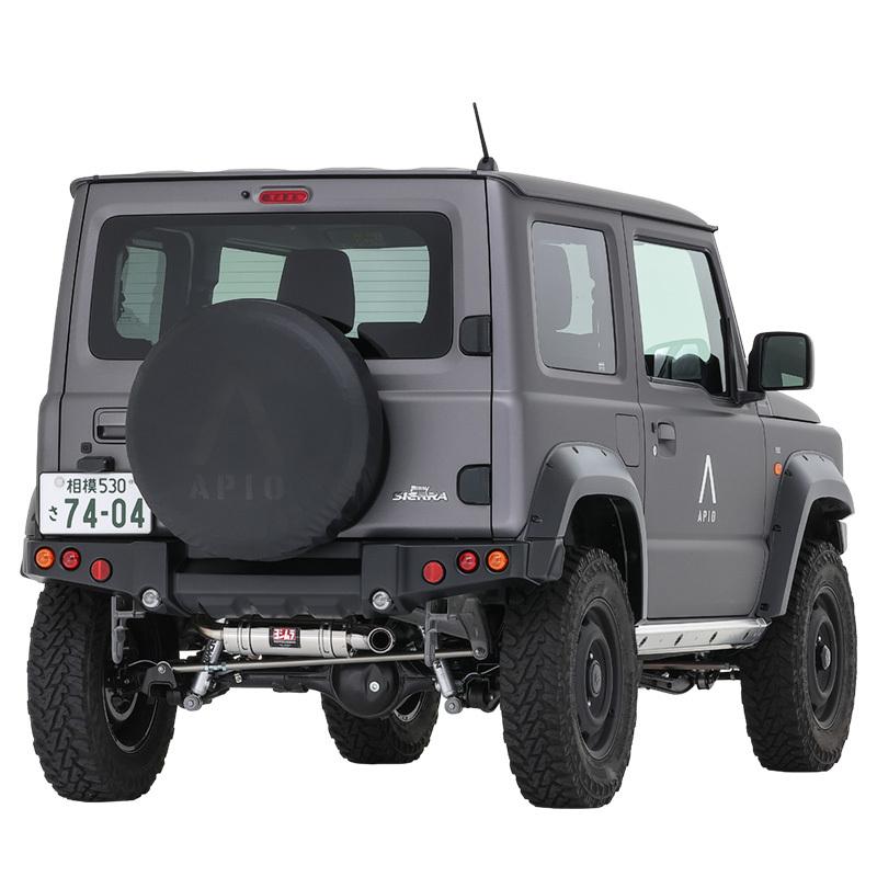 【中古】JB74 アピオ x ヨシムラマフラー ステンレスサイクロン(送料込) APIO（アピオ） x ヨシムラマフラー ステンレスサイクロン