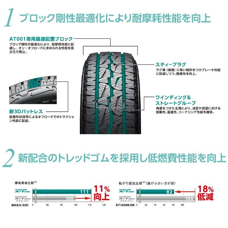 BRIDGESTONE（ブリヂストン） DUELER A/T001 225/70R16 (4本セット
