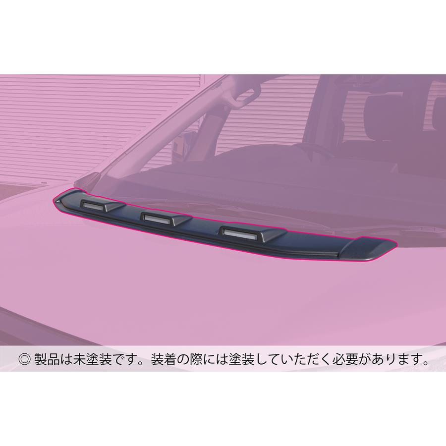 JAOS（ジャオス） ボンネットディフレクター 未塗装品 デリカ D:5 19+