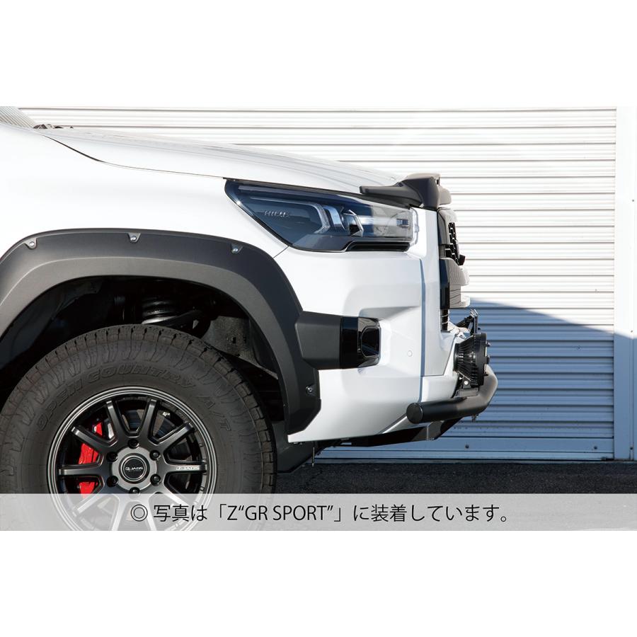 JAOS ノーズプロテクター 塗装品 マットブラック ハイラックス 125系｜shuei4wd｜07
