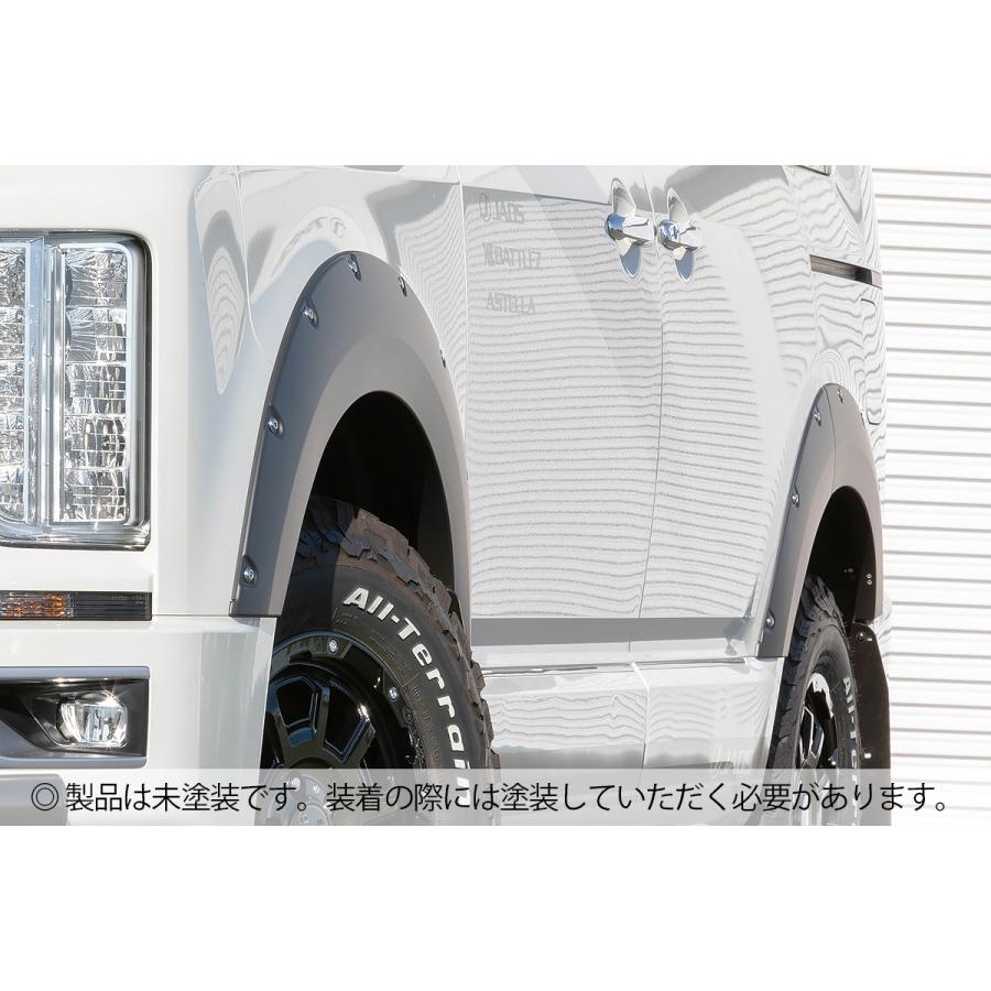 u*a様 【新品】JAOS フェンダーガーニッシュ type-X 未塗装品 デリ JAOS（ジャオス） フェンダーガーニッシュ type-X [未塗装品] デリカ D