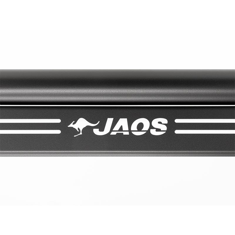 ジャオス　JAOS スキッドバー　デリカ前期　つや消しブラック JAOS（ジャオス） フロントスキッドバー ブラック／ブラック デリカ D