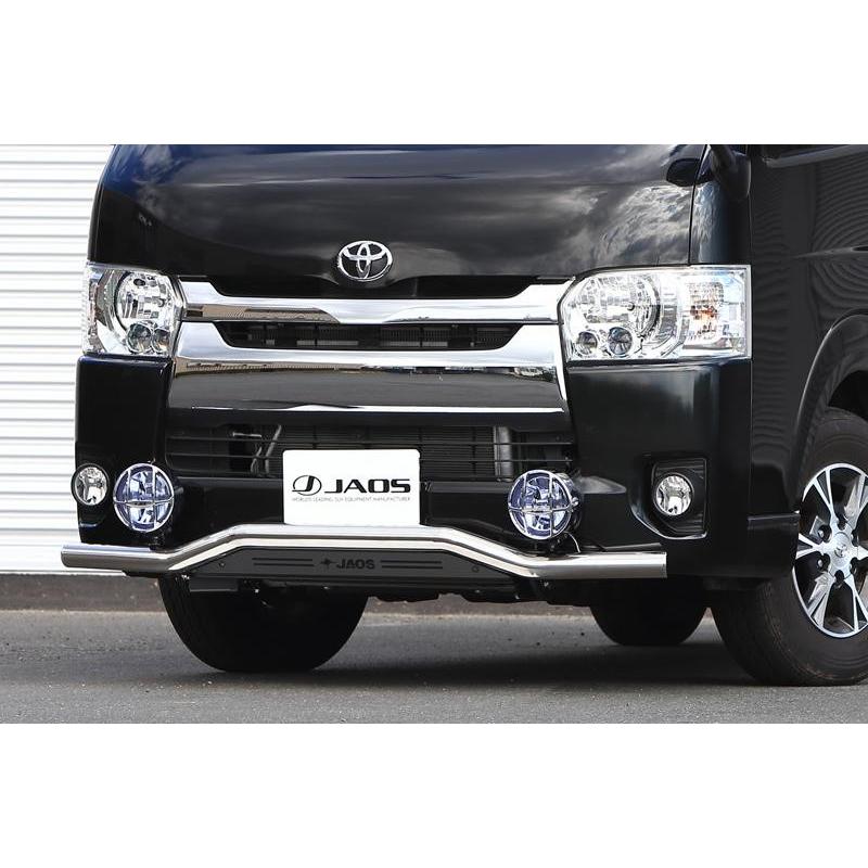 ハイエース　ジャオス　スキッドバー用パーツ　プレート　フロント用 JAOS（ジャオス） フロントスキッドバー ハイエース 200系 標準3〜4型