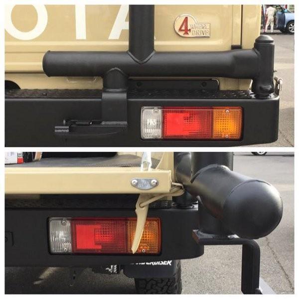 正規品 TRAIL ランドクルーザー79用　リアバンパーWithタイヤキャリア (代引不可) 【CEG1757584948】(63578円)