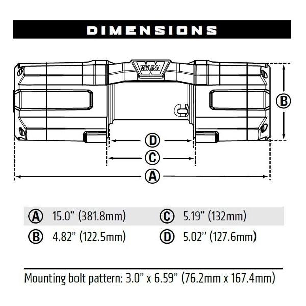 WARN ウインチ AXON 55-S [12V] Powertsport Winch : シューエイヤフー