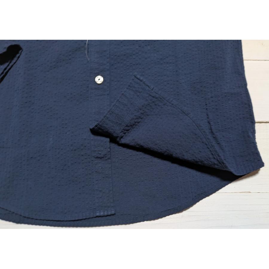 【並行輸入品】 ブルックスブラザーズ シアサッカー 長袖 ボタンダウンシャツ ワンポイント ネイビー メンズ Brooks Brothers 066 | BROOKS BROTHERS | 06