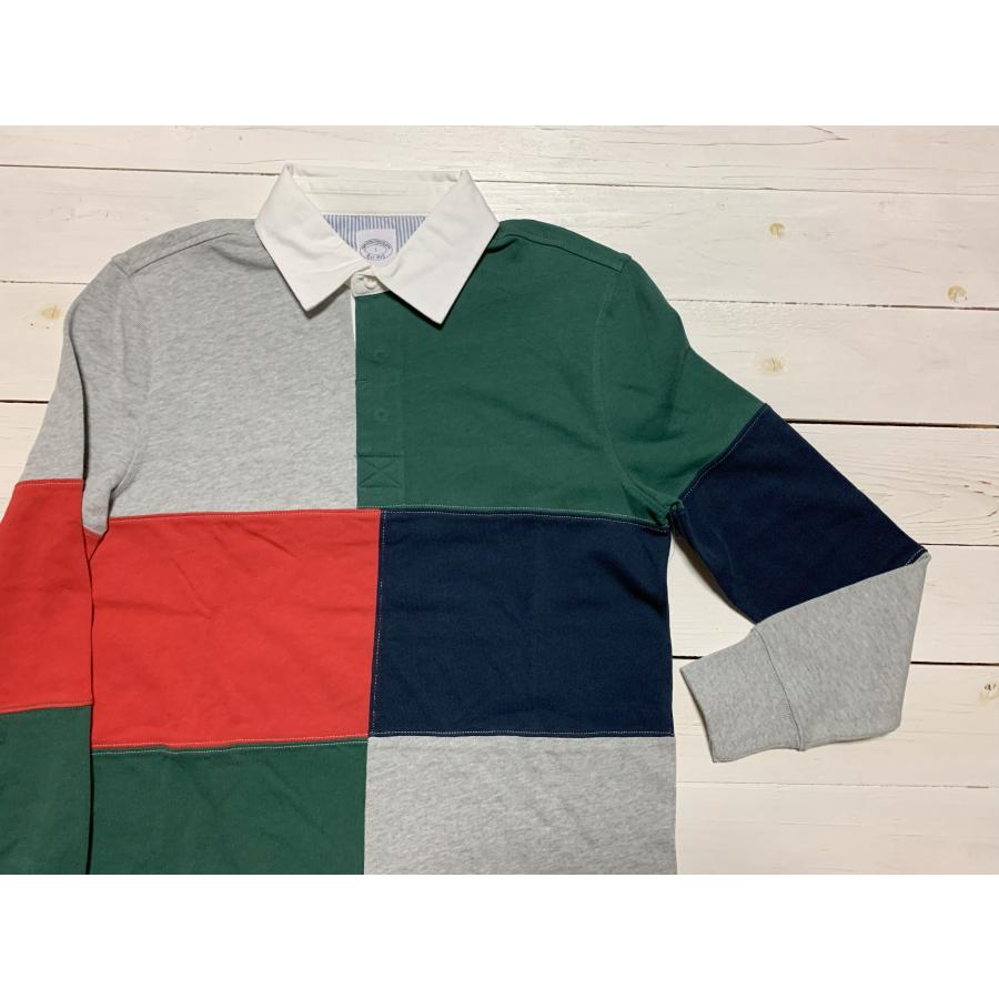 【並行輸入品】 ブルックスブラザーズ 長袖 ラグビーシャツ グレー メンズ Brooks Brothers 082 | BROOKS BROTHERS | 01