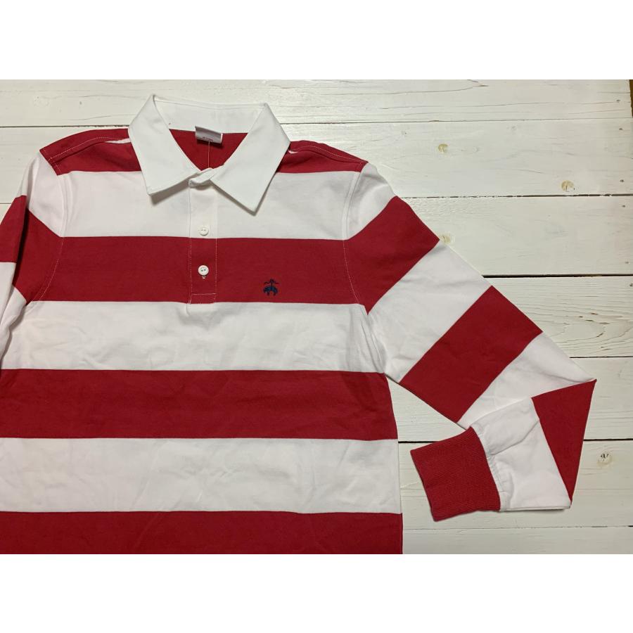 【並行輸入品】 ブルックスブラザーズ 長袖 ラグビーシャツ レッド メンズ Brooks Brothers 083 | BROOKS BROTHERS | 01