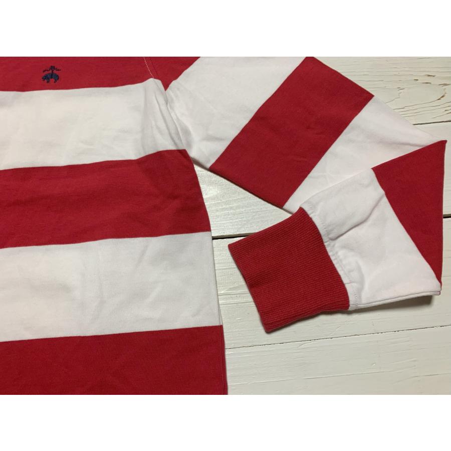 【並行輸入品】 ブルックスブラザーズ 長袖 ラグビーシャツ レッド メンズ Brooks Brothers 083 | BROOKS BROTHERS | 02