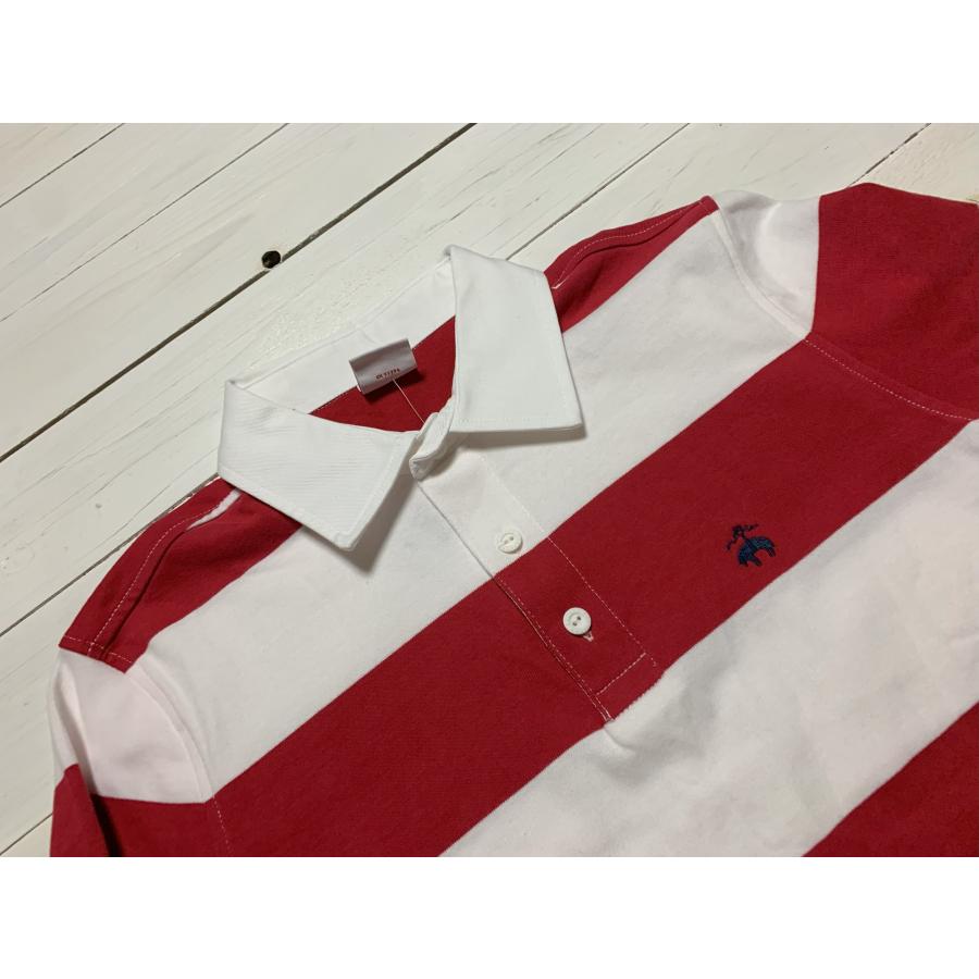 【並行輸入品】 ブルックスブラザーズ 長袖 ラグビーシャツ レッド メンズ Brooks Brothers 083 | BROOKS BROTHERS | 04