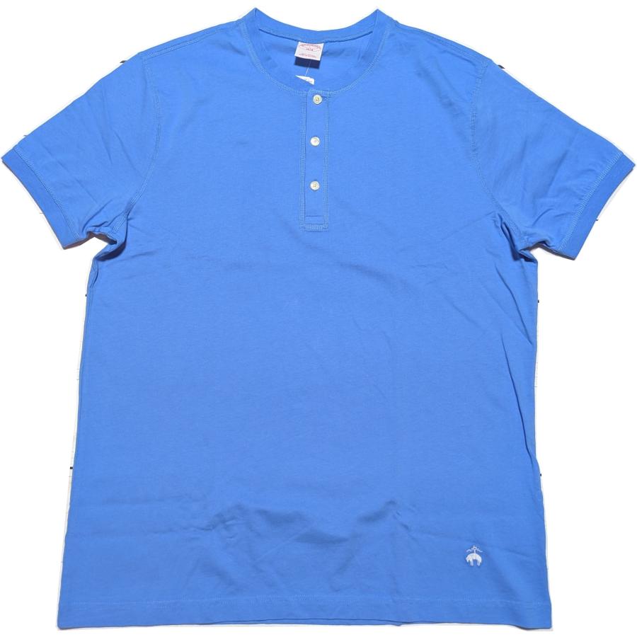 【並行輸入品】 ブルックスブラザーズ ワンポイント 半袖 ヘンリーネック Tシャツ ブルー メンズ Brooks Brothers 089 | BROOKS BROTHERS
